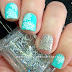 Nail Art of the Day: Tiffany Blue Floral Nails