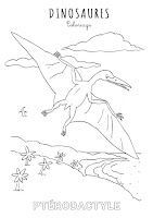 Coloriage du ptérodactyle