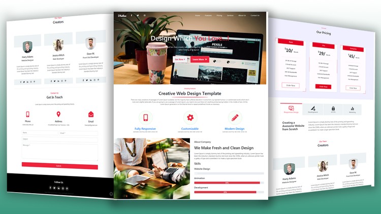 Bootstrap 4.1.2 Responsive Website Design From Scratch Udemy Coupon