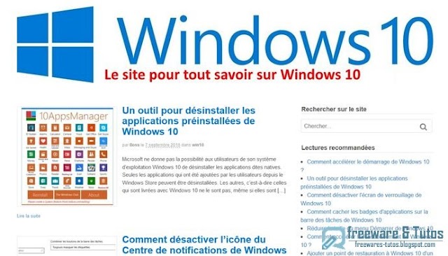 Le site du jour : Win10.fr pour tout savoir sur Windows 10