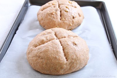 Whole - wheat walnuts bread