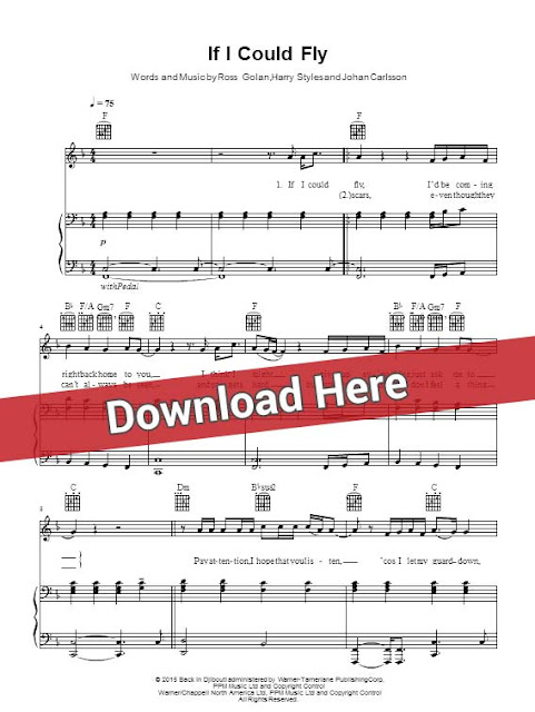 one direction, if i could fly, sheet music, piano notes, score, chords, download, keyboard, guitar, tabs, bass, klavier, noten, partition, how to play, learn