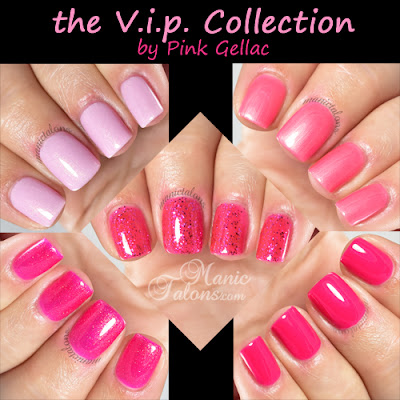 Pink Gellac The V.i.p. Collection Swatches and Review