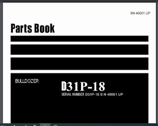 Parts Book Catalog D31P-18 Dozer Bulldozer