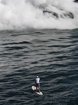 The surfer who kept his cool in the face of a volcano
