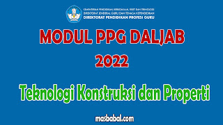 Download Modul Teknologi Konstruksi dan Properti Pedagogik pdf dan Teknologi Konstruksi dan Properti Profesional pdf PPG Daljab 2022 pdf