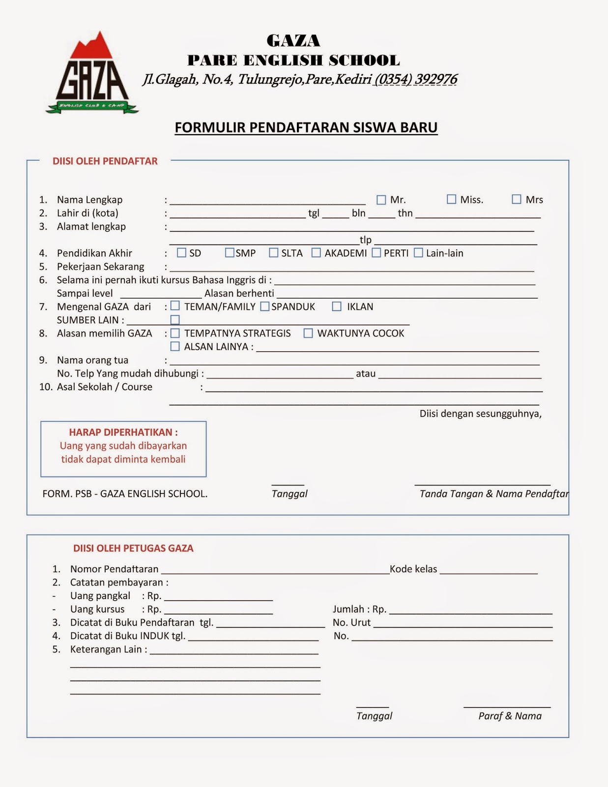 GAZA FORMULIR PENDAFTARAN pdf 1