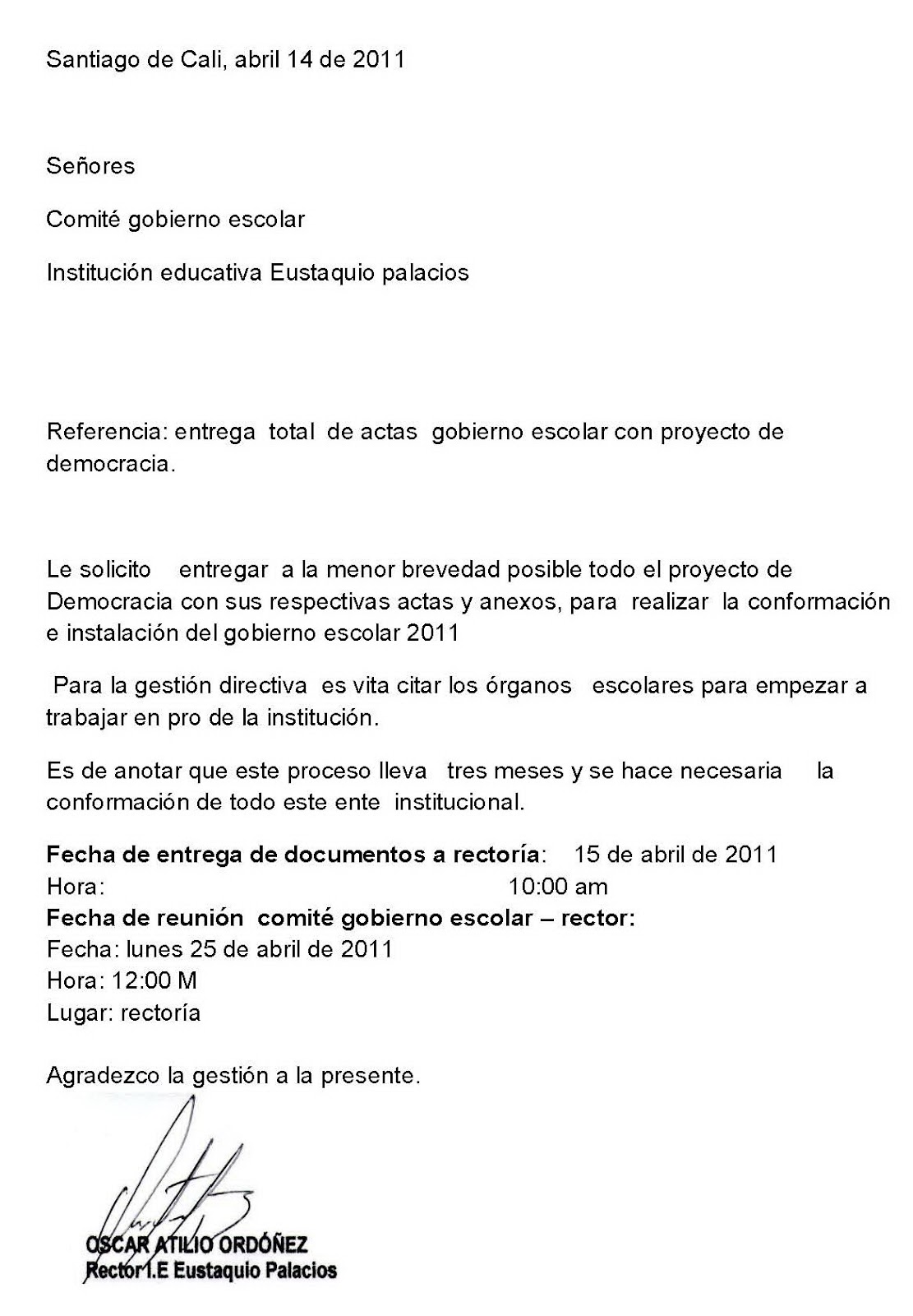 PREGON EUSTAQUIANO: ENTREGA TOTAL DE ACTAS GOBIERNO 