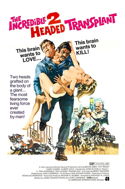 The Incredible 2-Headed Transplant 1971 Film Completo Online Gratis