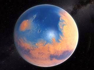 planet yang kehilangan lautannya, ocean in mars