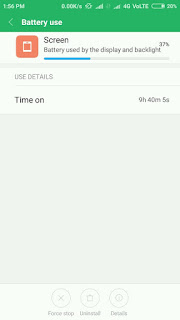 MIUI 9 Battery BackUp on Redmi 3s