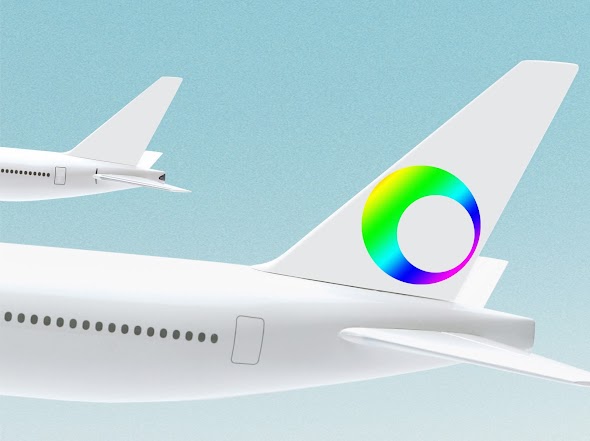 Download Mockup Corner: Airplane Tail Mockup