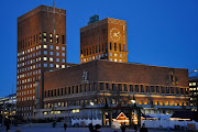 Contempory and contested in its design, the Oslo City hall (Oslo Rådhaus) is . (oslo city hall nobel centre)