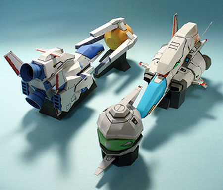 R-Type Papercraft Set and Shadow Force Unit