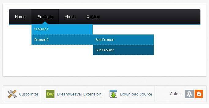 cara membuat menu dropdown diblog