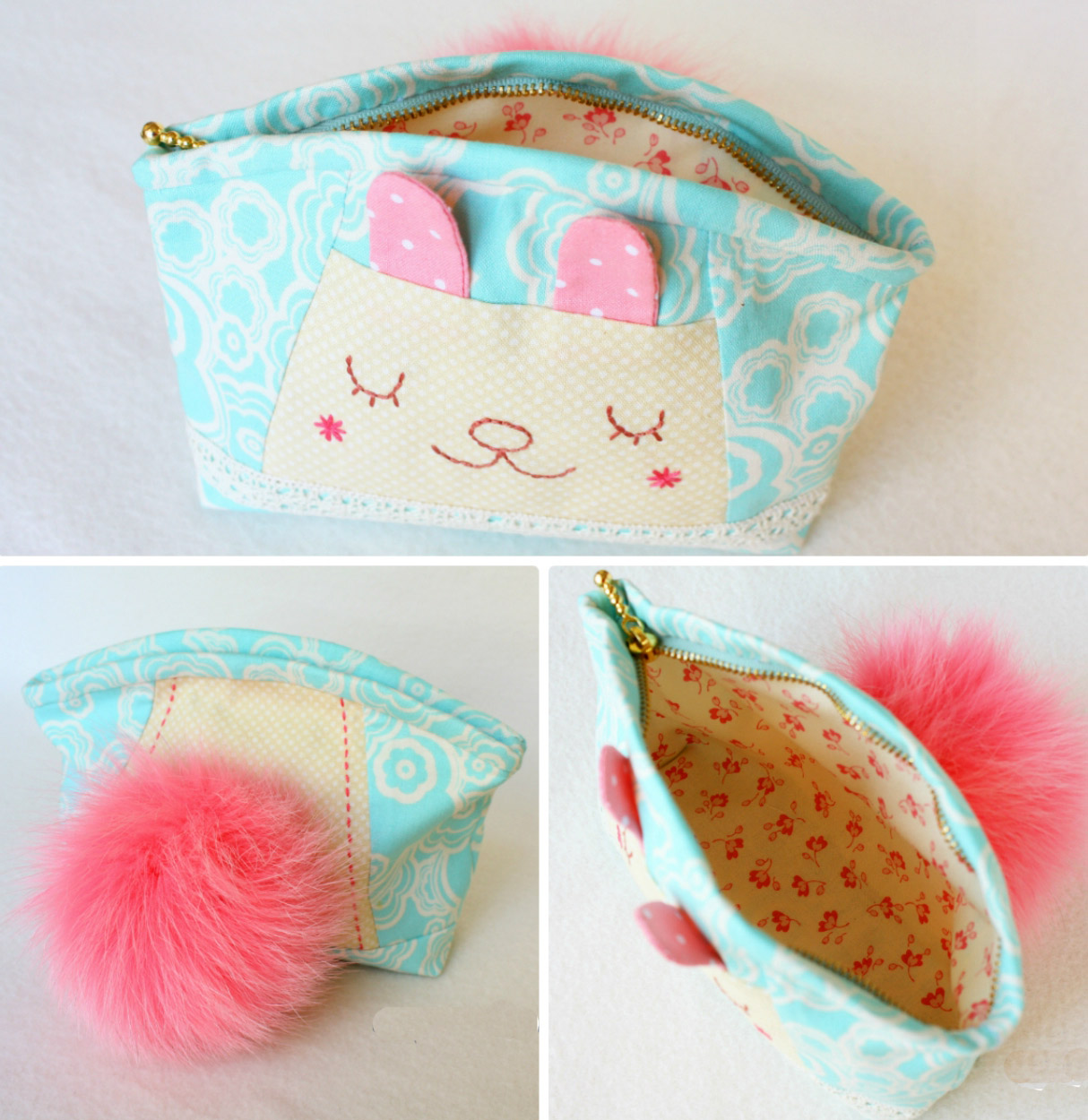 How to make tutorial vintage cosmetic bag coin. DIY Pattern & Tutorial in Pictures. 