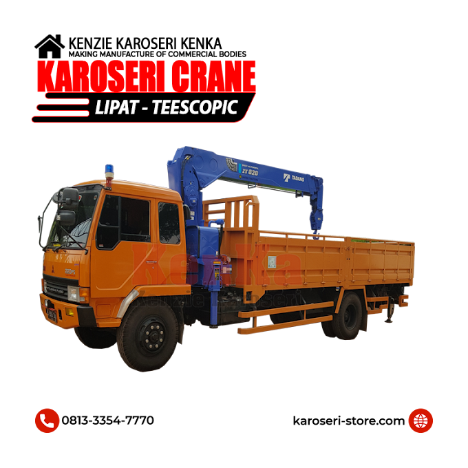 Karoseri Crane Mobil & Truck { Lipat - Teleskopik }