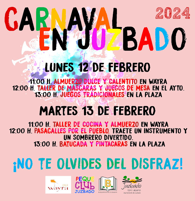 Juzbado, Carnaval, 2024, febrero, toni Rivero, Wayra, escuela Wayra,