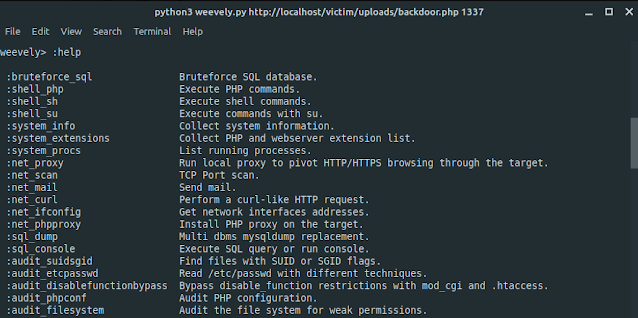 Reverse Shell Menggunakan Weevely