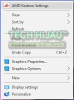 Tech Hijau™ — Konteks Menu Klik Kanan Desktop  AMD