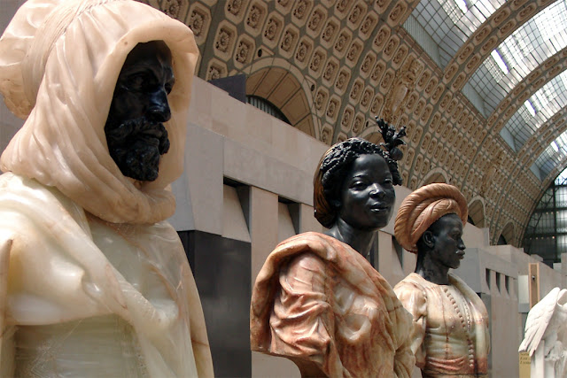 Arabe d'El Aghouat en burnous, Femme des colonies, Nègre du Soudan by Charles Cordier, Musée d'Orsay, Paris