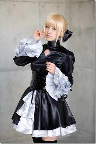 fate/hollow ataraxia cosplay - dark saber 02