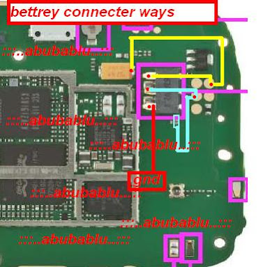 Nokia X1-01 Battery Connector Ways