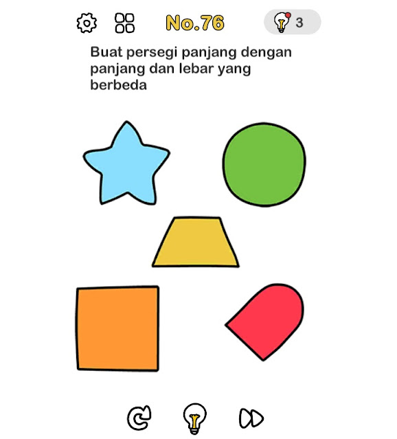 Buat persegi panjang dengan panjang dan lebar yang berbeda