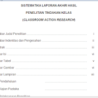 Contoh Laporan PTK Guru SMA/MA/SMK Terbaru