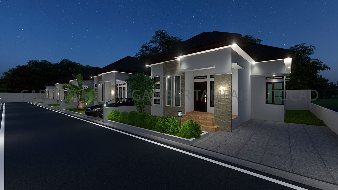 CARA MEMBUAT GAMBAR TAMPAK AUTOCAD