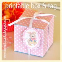 free printable polka dot box