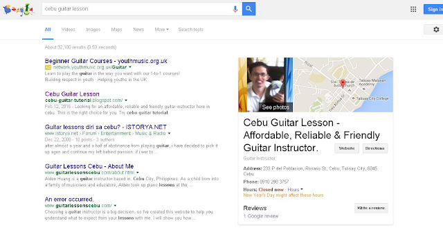 cebu guitar master on google