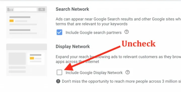 Google-Ads-Search-Display-Setting