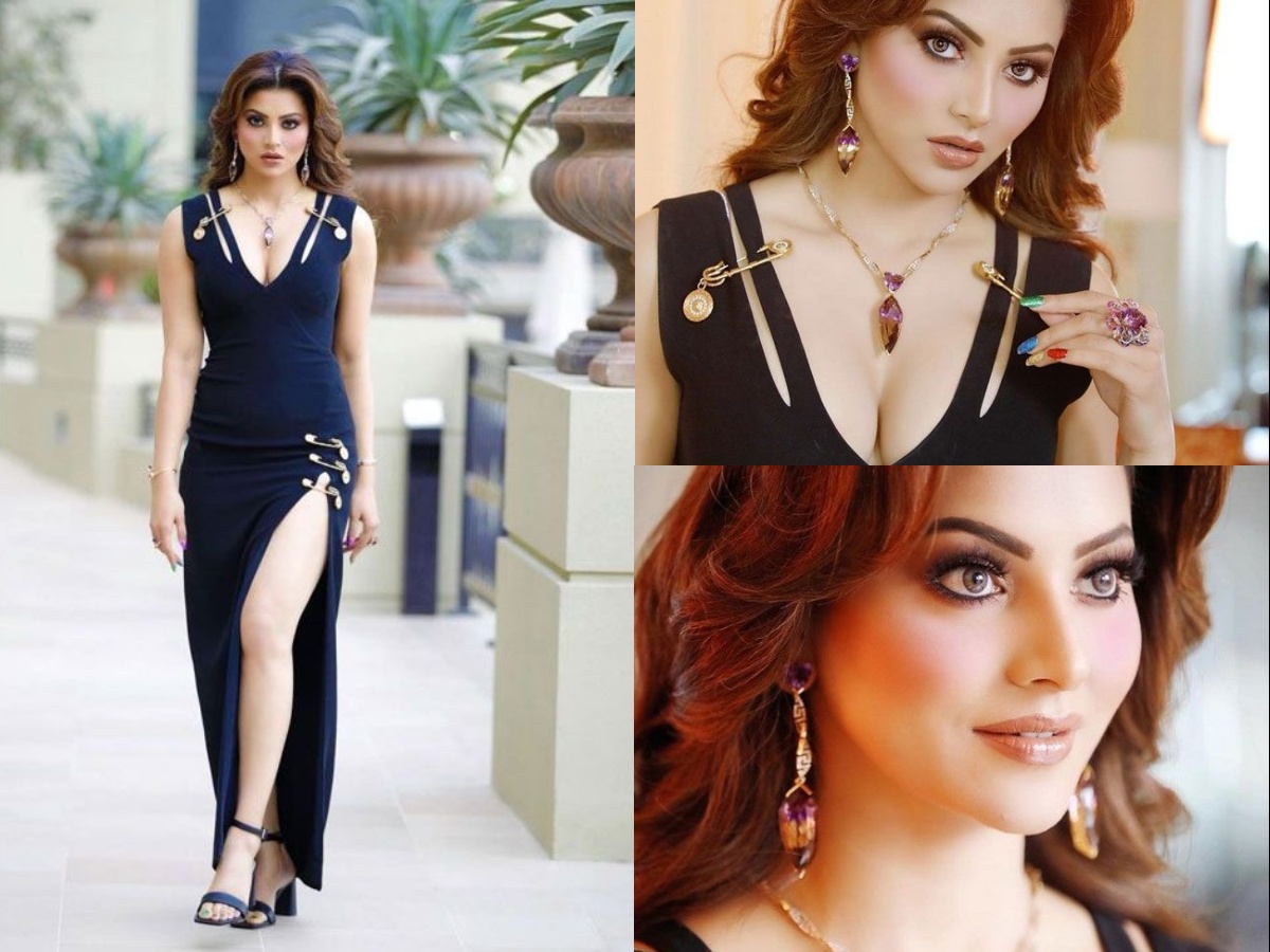 Actress: Urvashi Rautela Stuns You In a Navy Blue Dress