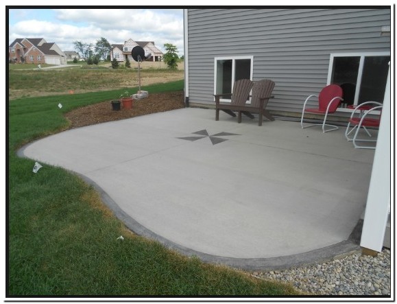 Poured Cement Patio Cost Designs