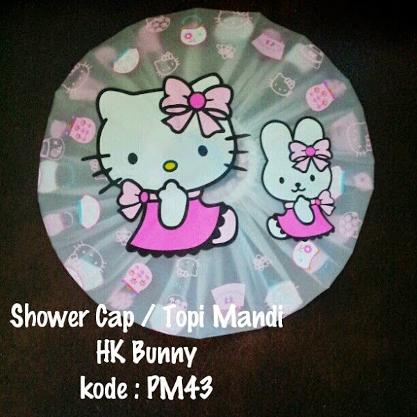 Shower Cap Hello Kitty Murah  Grosir Ecer Bunny