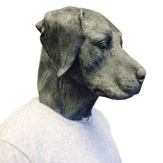 Black Labrador Dog Face Mask