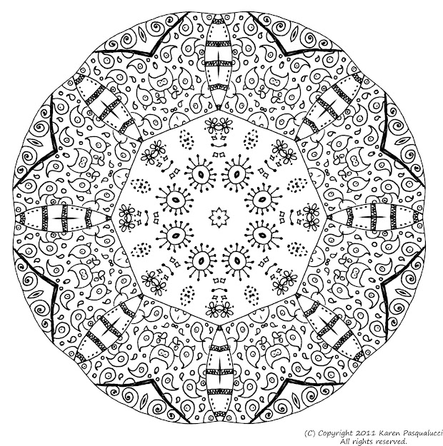 Printable Free Mandala Coloring Pages Tone