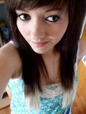 Long Hair with Side Swept Bangs Emo Hairstyles