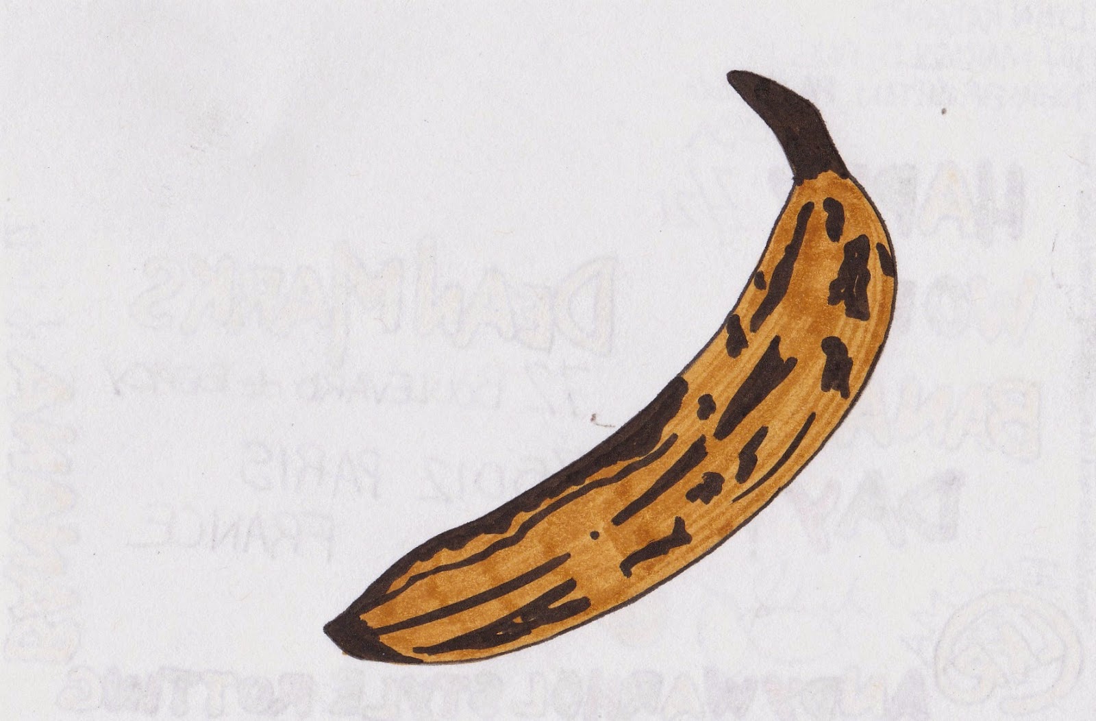 Mailart 365 230 365 239 365 The Andy Warhol Style Rotting Banana Series