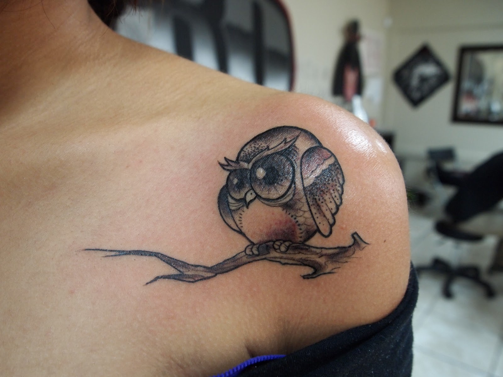 a little owl tattooshe