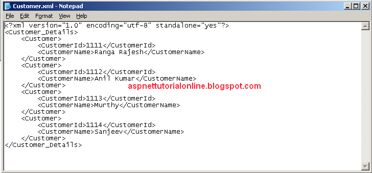 XML FILE CREATION USING C# or ASP.NET  