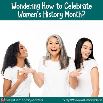 Wondering How to Celebrate Women's History Month? This post has several ideas, resources, activities, and links to amazing ideas on celebrating women and empowering girls!