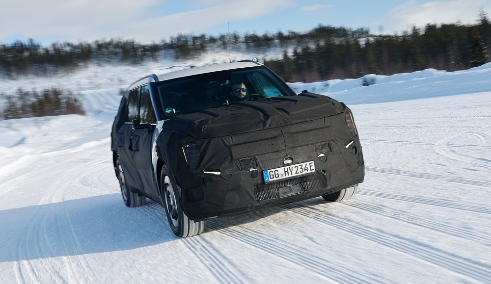 Kia EV9's driving performance offers no compromises in formidable ice conditions