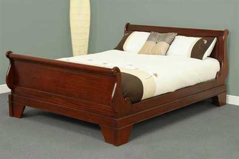 tempat tidur kayu jati