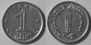 france 1 centime 1968
