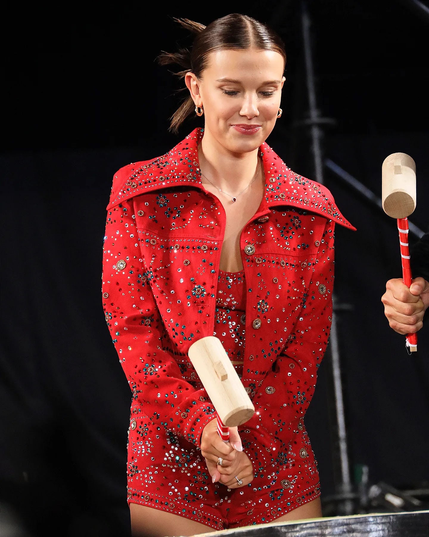 Millie Bobby Brown attends Day 2 of the Osaka Comic Con 2023 in Osaka, Japan