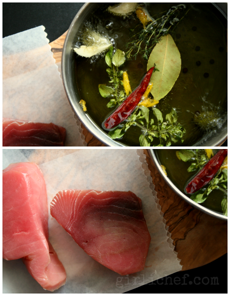 Olive Oil Poached Tuna