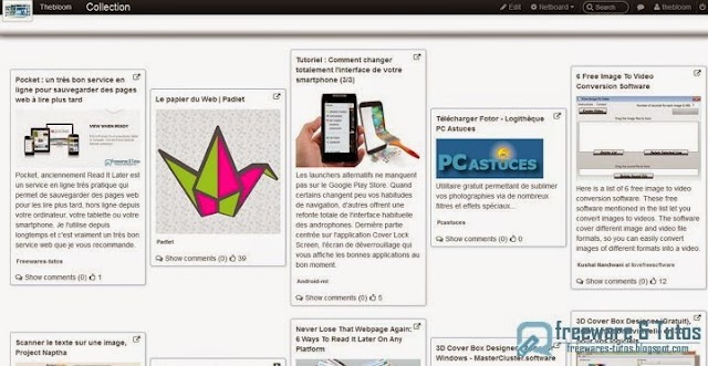 Netboard.me : un service en ligne pour collecter le Web et le lire plus tard