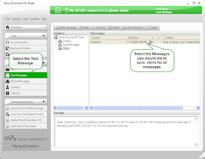 Sending Text Messages  Computer on Hp Answers  Sony Ericsson Mobiles Transfer Text Messages To Pc